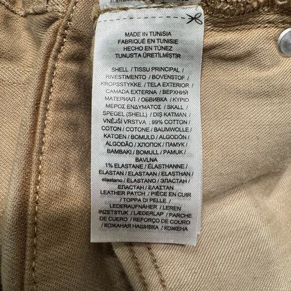 Lauren Ralph Lauren Jeans Women 16 Beige Denim High Rise Slim Straight Western - Picture 16 of 16